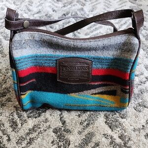 Pendleton Wool Southwestern Mini Duffel Crossbody Purse and Travel Kit